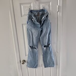 American Eagle Stylish Light Blue Distressed Women Jeans